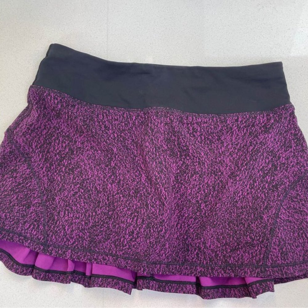 Lululemon Purple/Black "Tennis" Skirt -  Size 4